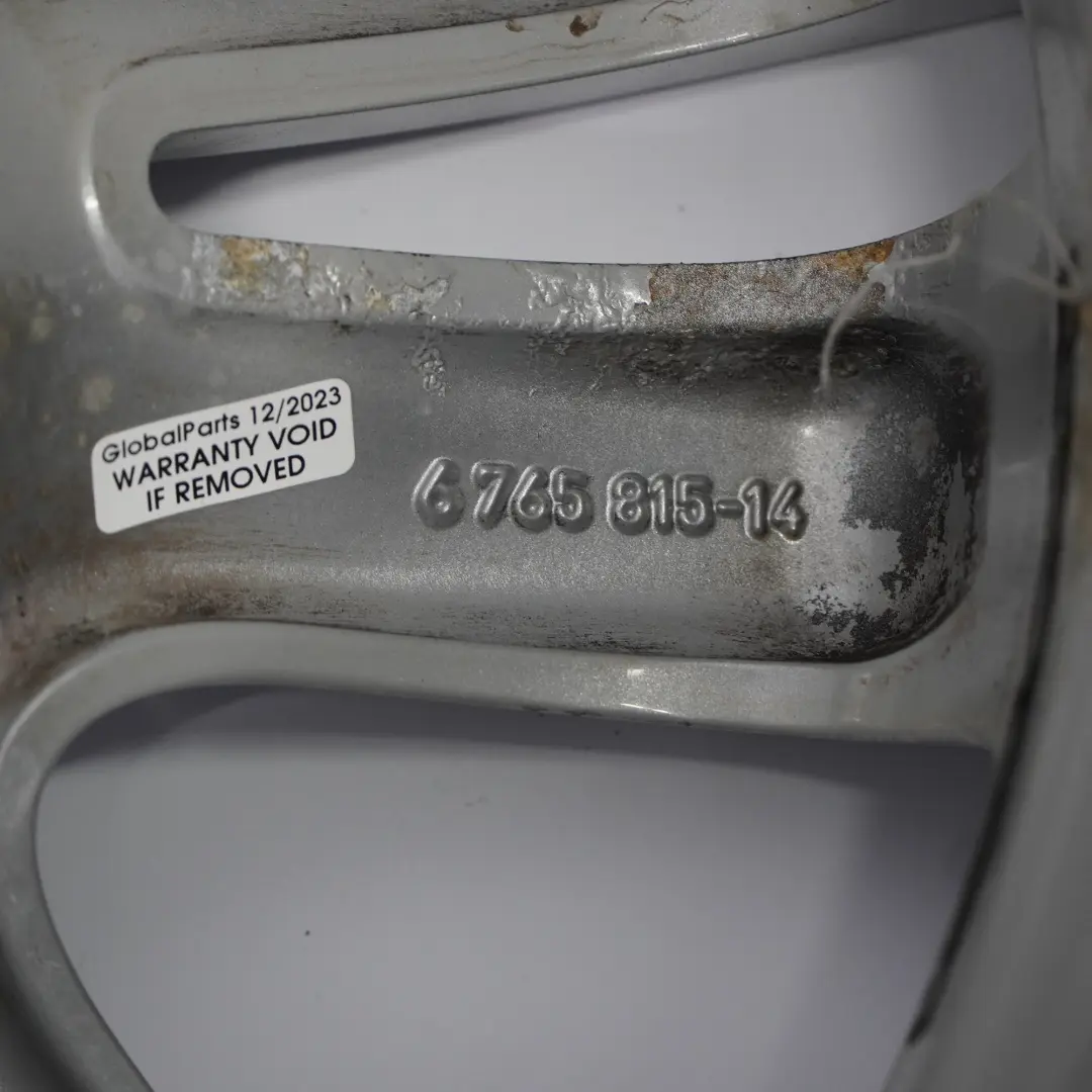 BMW E90 E91 E92 Rear Alloy Wheel Rim 17" Double Spoke 161 ET:37 8,5J - SKU 6765815-3 - Part number 6765815