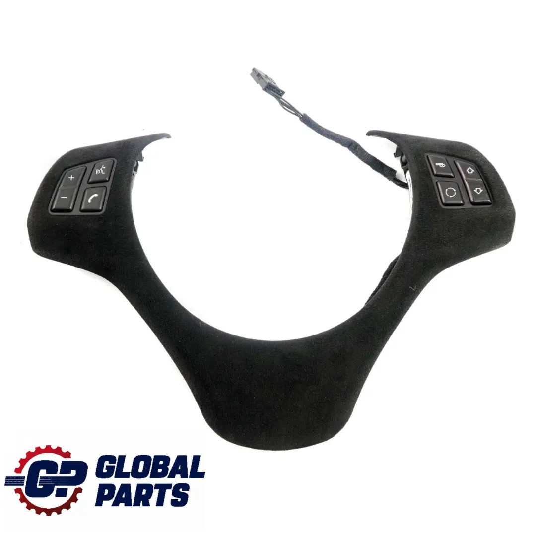 Alcantara Trim Cover Multifunction Switch Steering Wheel to BMW E87 E90 E91 Black with Part number 6767211 BMW E87 E90 E91 Black Alcantara Trim Cover Multifunction Switch Steering Wheel - SKU 6767211-2 - Part number 6767211