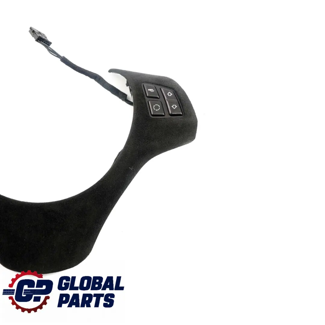 BMW E87 E90 E91 Black Alcantara Trim Cover Multifunction Switch Steering Wheel - SKU 6767211-2 - Part number 6767211