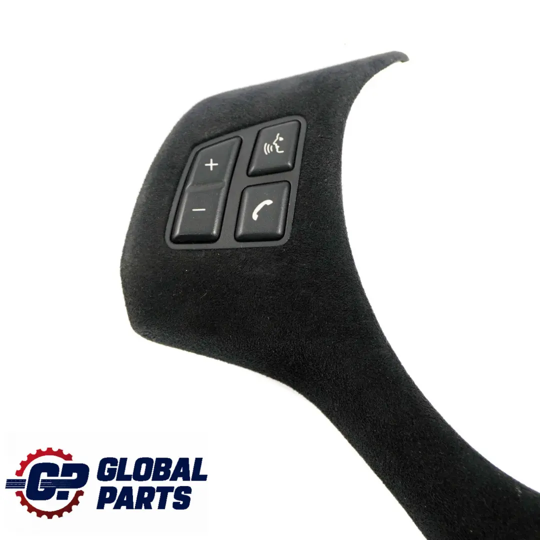 BMW E87 E90 E91 Black Alcantara Trim Cover Multifunction Switch Steering Wheel - SKU 6767211-2 - Part number 6767211