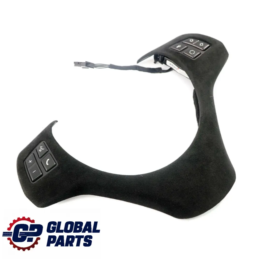 BMW E87 E90 E91 Black Alcantara Trim Cover Multifunction Switch Steering Wheel - SKU 6767211-2 - Part number 6767211