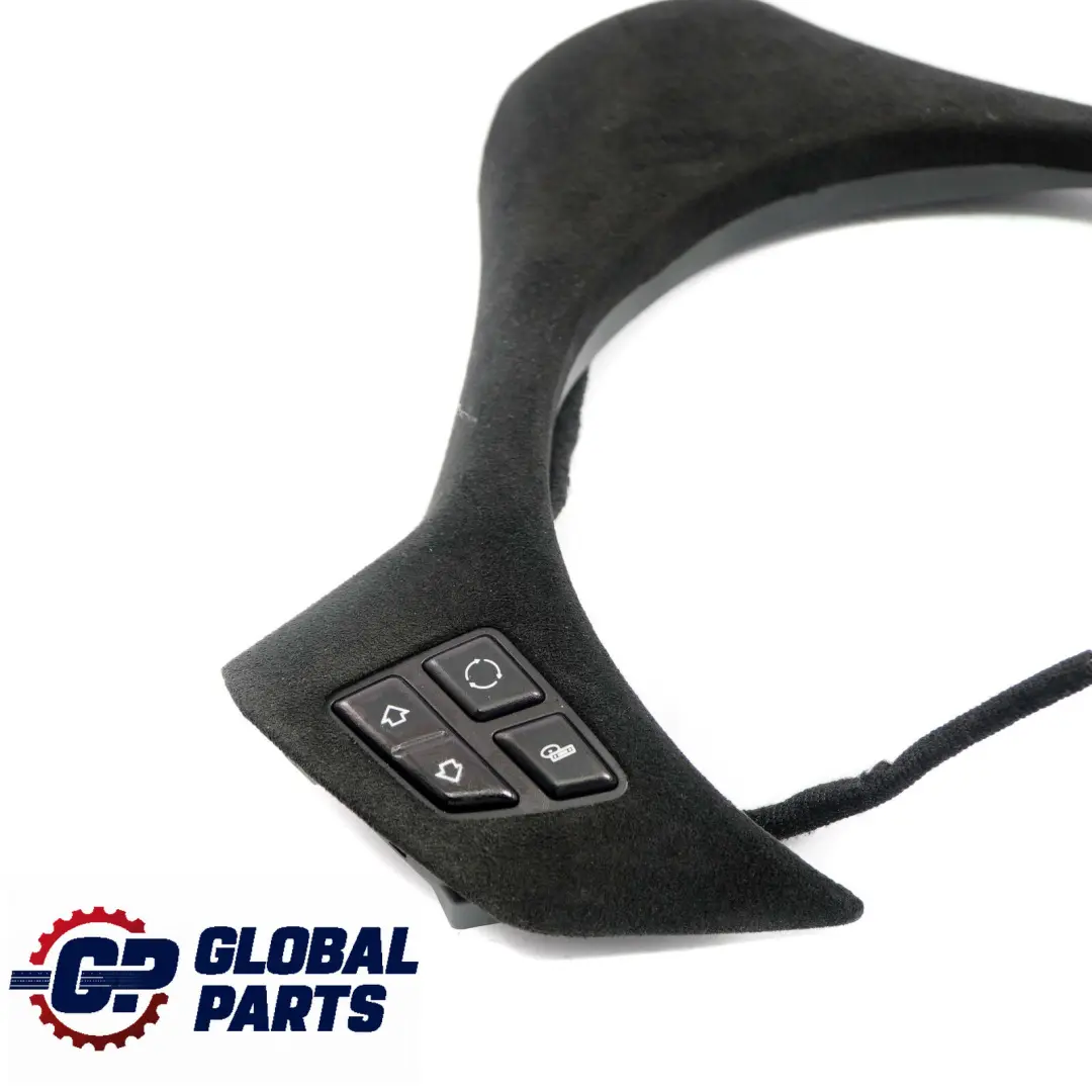 BMW E87 E90 E91 Black Alcantara Trim Cover Multifunction Switch Steering Wheel - SKU 6767211-2 - Part number 6767211