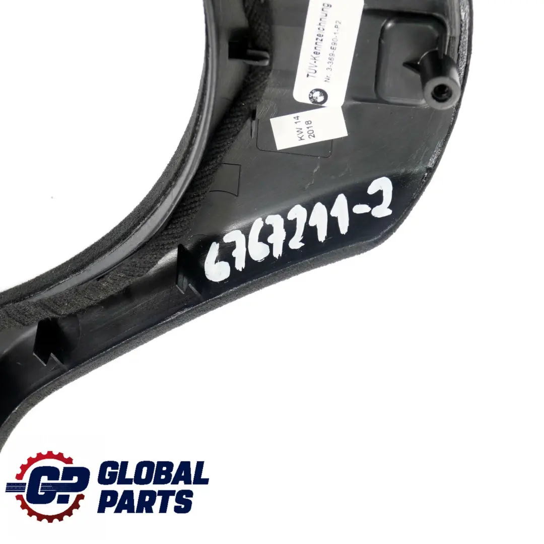 BMW E87 E90 E91 Negro Alcantara Recubrimiento Interruptor Multifuncion Volante - SKU 6767211-2 - Número de pieza 6767211