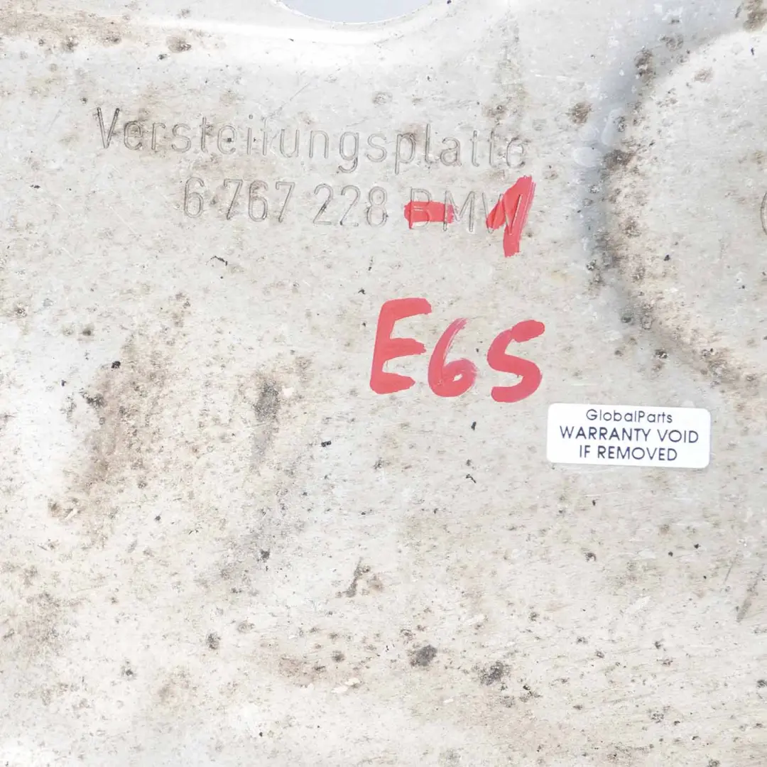 Versteifungsplatte Unterbodenschutz Schutzblech für BMW E65 E66 mit Teilenummer 6767228 BMW E65 E66 Versteifungsplatte Unterbodenschutz Schutzblech - SKU 6767228-1 - Teilenummer 6767228