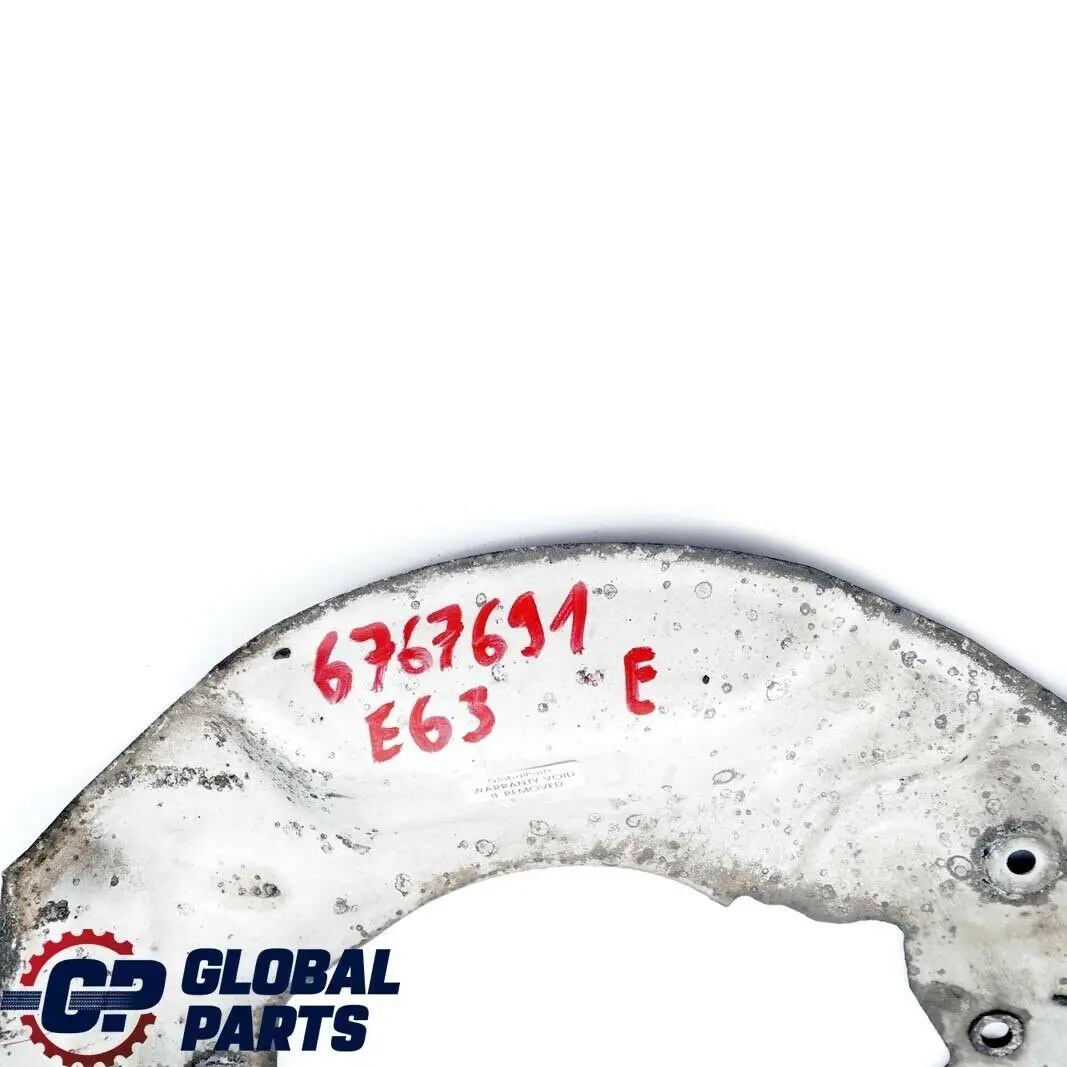 Protection Cover Plate Brake Disc Front Left N/S 6767693 to BMW 6 Series E63 E64 with Part number 6767691 BMW 6 Series E63 E64 Protection Cover Plate Brake Disc Front Left N/S 6767693 - SKU 6767691 - Part number 6767691