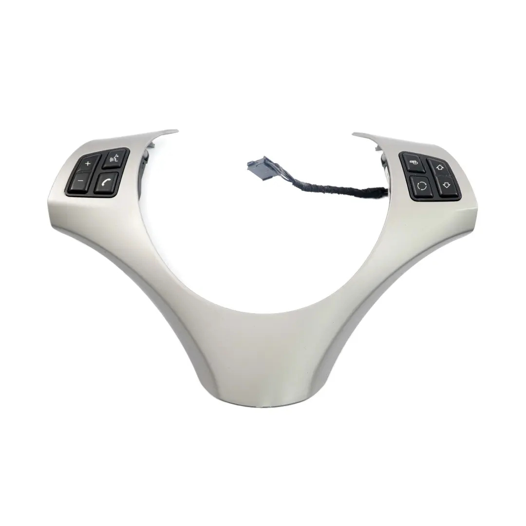 BMW 1 3 Series E87 E90 Silver Trim Cover Multifunction Switch Steering Wheel - SKU 6767715 - Part number 6767715