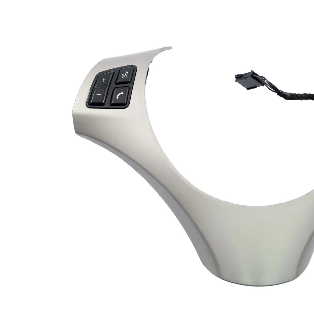 Trim Cover Multifunction Switch Steering Wheel to BMW 1 3 Series E87 E90 Silver with Part number 6767715 BMW 1 3 Series E87 E90 Silver Trim Cover Multifunction Switch Steering Wheel - SKU 6767715 - Part number 6767715