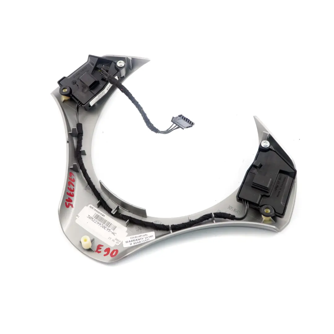 BMW E87 E90 Przełączniki ramka kierownicy srebrna - SKU 6767715 - Numer Części 6767715
