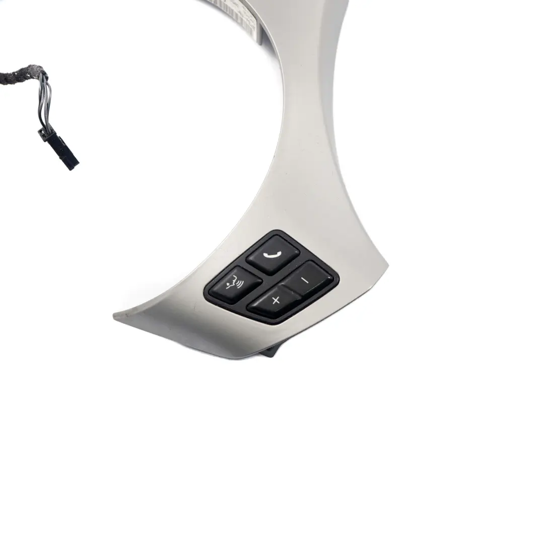 Trim Cover Multifunction Switch Steering Wheel to BMW 1 3 Series E87 E90 Silver with Part number 6767715 BMW 1 3 Series E87 E90 Silver Trim Cover Multifunction Switch Steering Wheel - SKU 6767715 - Part number 6767715