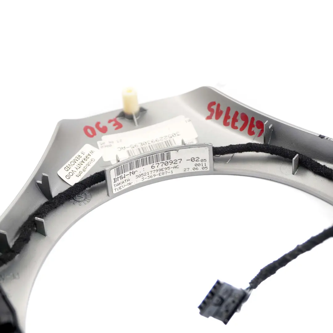 BMW E87 E90 Plata Recorte Cubierta Interruptor Multifuncion Volante - SKU 6767715 - Número de pieza 6767715