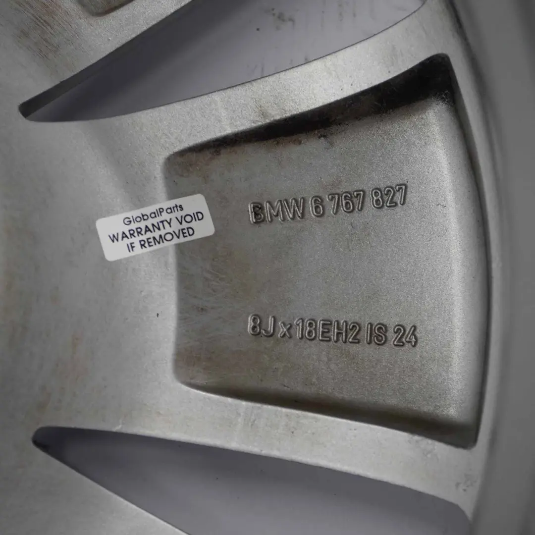BMW 7 Series E65 E66 Wheel Alloy Rim 18" Double Spoke 174 8J ET:24 - SKU 6767827-2 - Part number 6767827