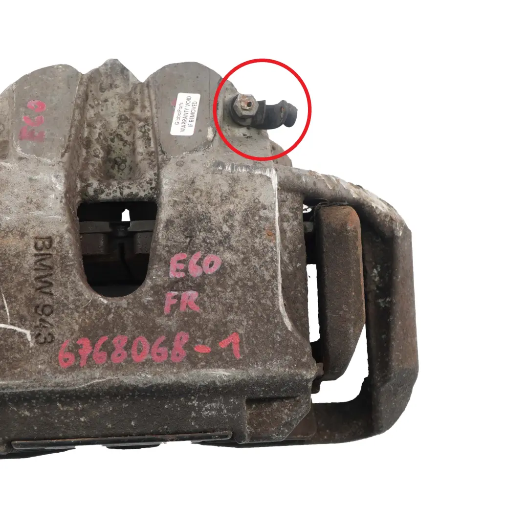 N62N Front Right O/S Brake Caliper Housing Carrier to BMW E60 E63 535d 550i 650i with Part number 6768068 BMW E60 E63 535d 550i 650i N62N Front Right O/S Brake Caliper Housing Carrier - SKU 6768068-1 - Part number 6768068