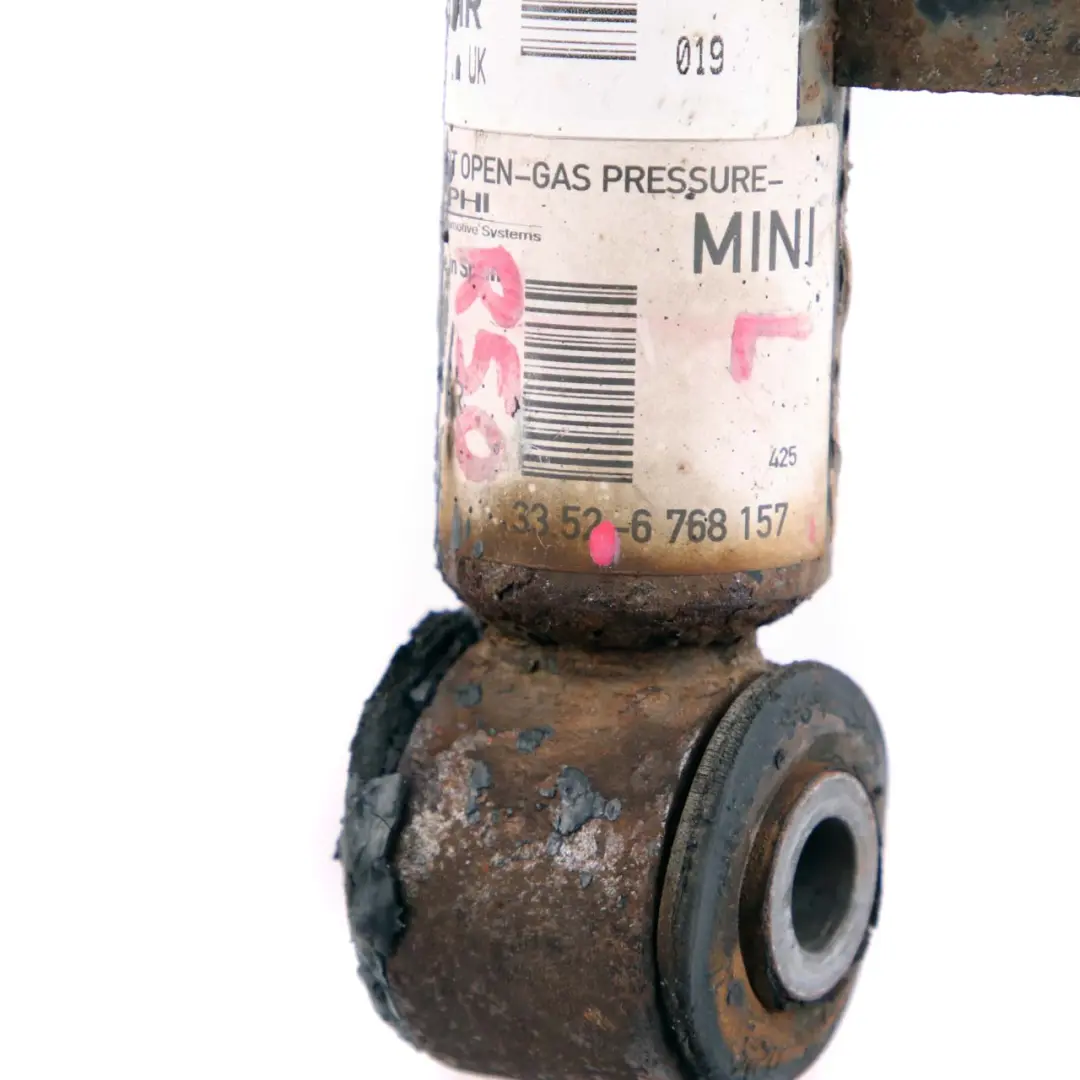 Strut Rear Left N/S Shock Absorber Suspension to Mini R50 Spring with Part number 6768157 Mini R50 Spring Strut Rear Left N/S Shock Absorber Suspension - SKU 6768157 - Part number 6768157