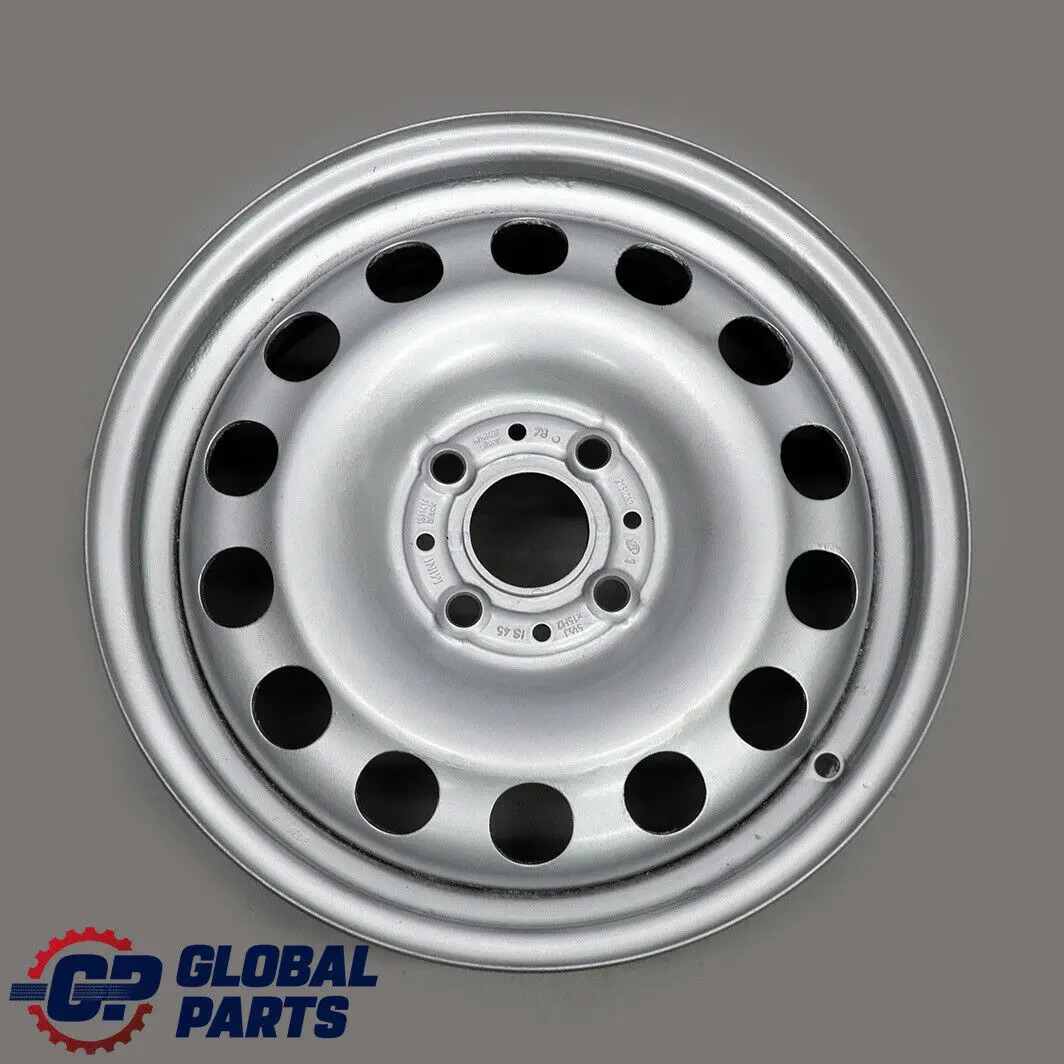 15" Steel Wheel Rim Silver to Mini Cooper One R50 R52 R55 R56 R57 R58 R59 with Part number 6768497 Mini Cooper One R50 R52 R55 R56 R57 R58 R59 15" Steel Wheel Rim Silver - SKU 6768497-1 - Part number 6768497