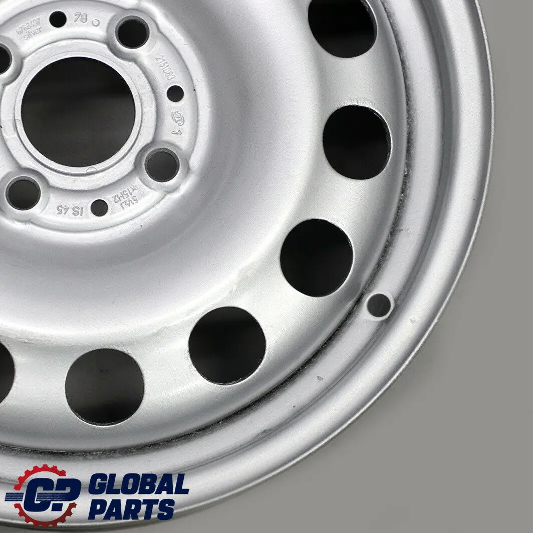 15" 5,5J Stahl Felge Silber für Mini Cooper One R50 R55 R56 R57 R58 R59 mit Teilenummer 6768497 Mini Cooper One R50 R55 R56 R57 R58 R59 15" 5,5J Stahl Felge Silber - SKU 6768497-1 - Teilenummer 6768497