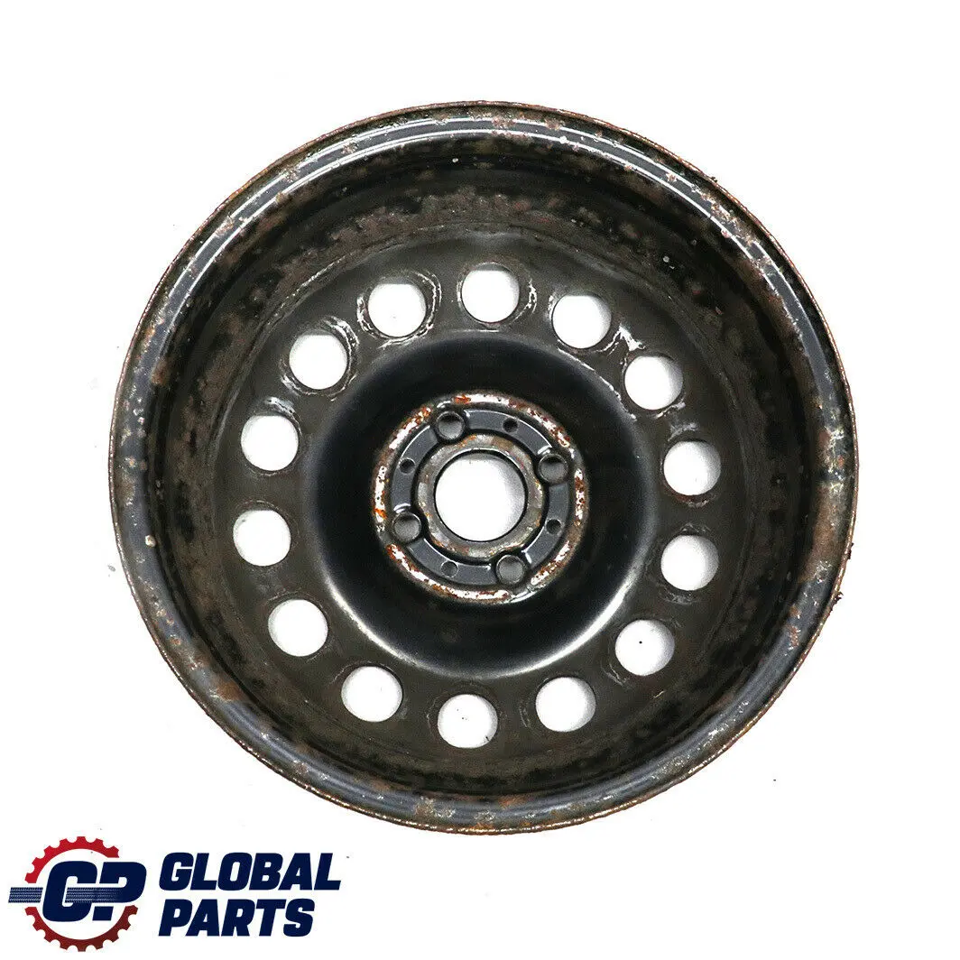 15" Steel Wheel Rim Silver to Mini Cooper One R50 R52 R55 R56 R57 R58 R59 with Part number 6768497 Mini Cooper One R50 R52 R55 R56 R57 R58 R59 15" Steel Wheel Rim Silver - SKU 6768497-1 - Part number 6768497