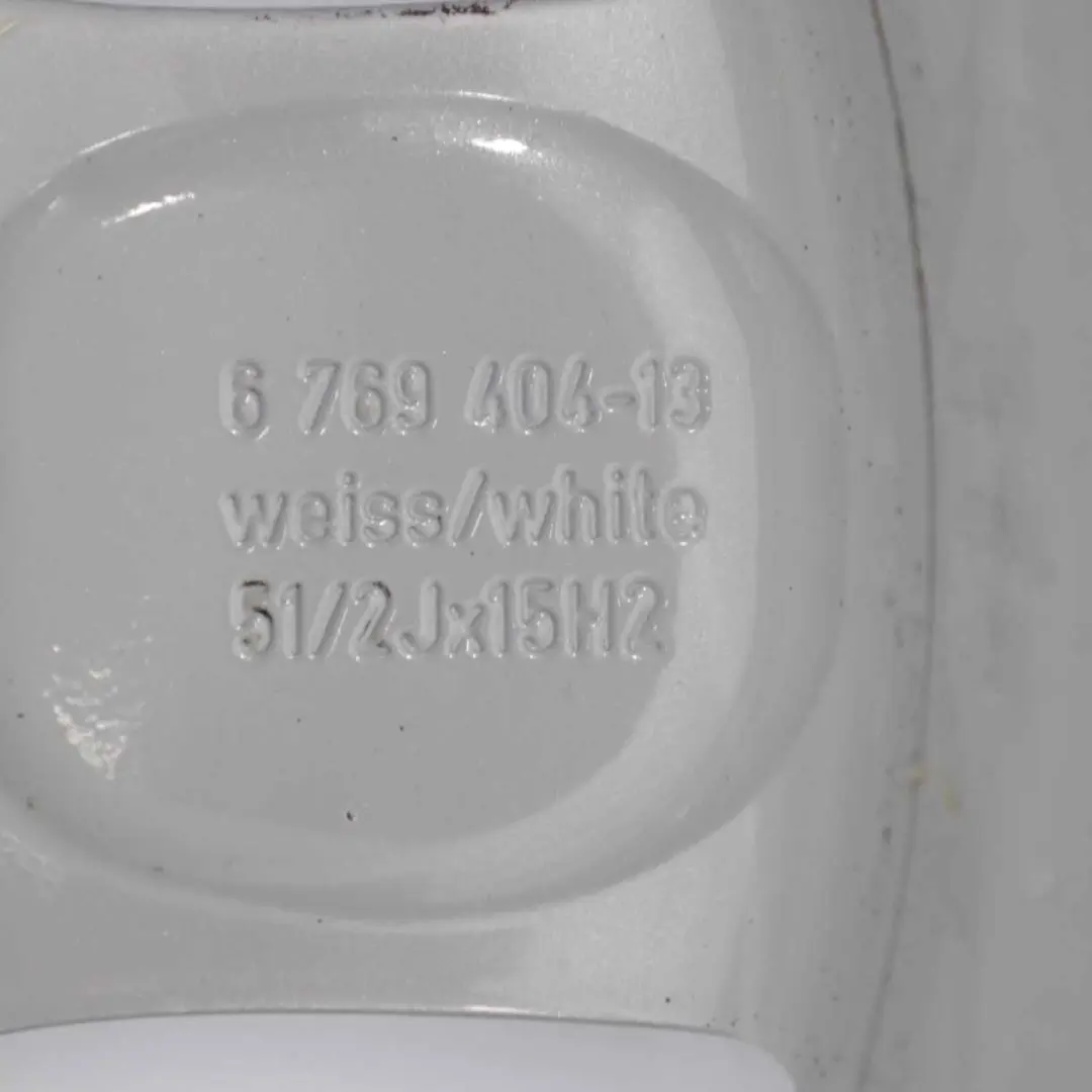 Alloy Rim 15" 5,5J 5-Start Spooler 100 to Mini Cooper One R50 R55 R56 Silver Wheel with Part number 6768498 Mini Cooper One R50 R55 R56 Silver Wheel Alloy Rim 15" 5,5J 5-Start Spooler 100 - SKU 6768498-8 - Part number 6768498