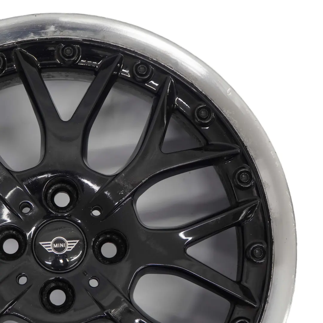 Alloy Rim 17" 7J ET:48 Cross Spoke to Mini Cooper One R50 R53 Black Wheel with Part number 6768580 Mini Cooper One R50 R53 Black Wheel Alloy Rim 17" 7J ET:48 Cross Spoke - SKU 6768580-1 - Part number 6768580