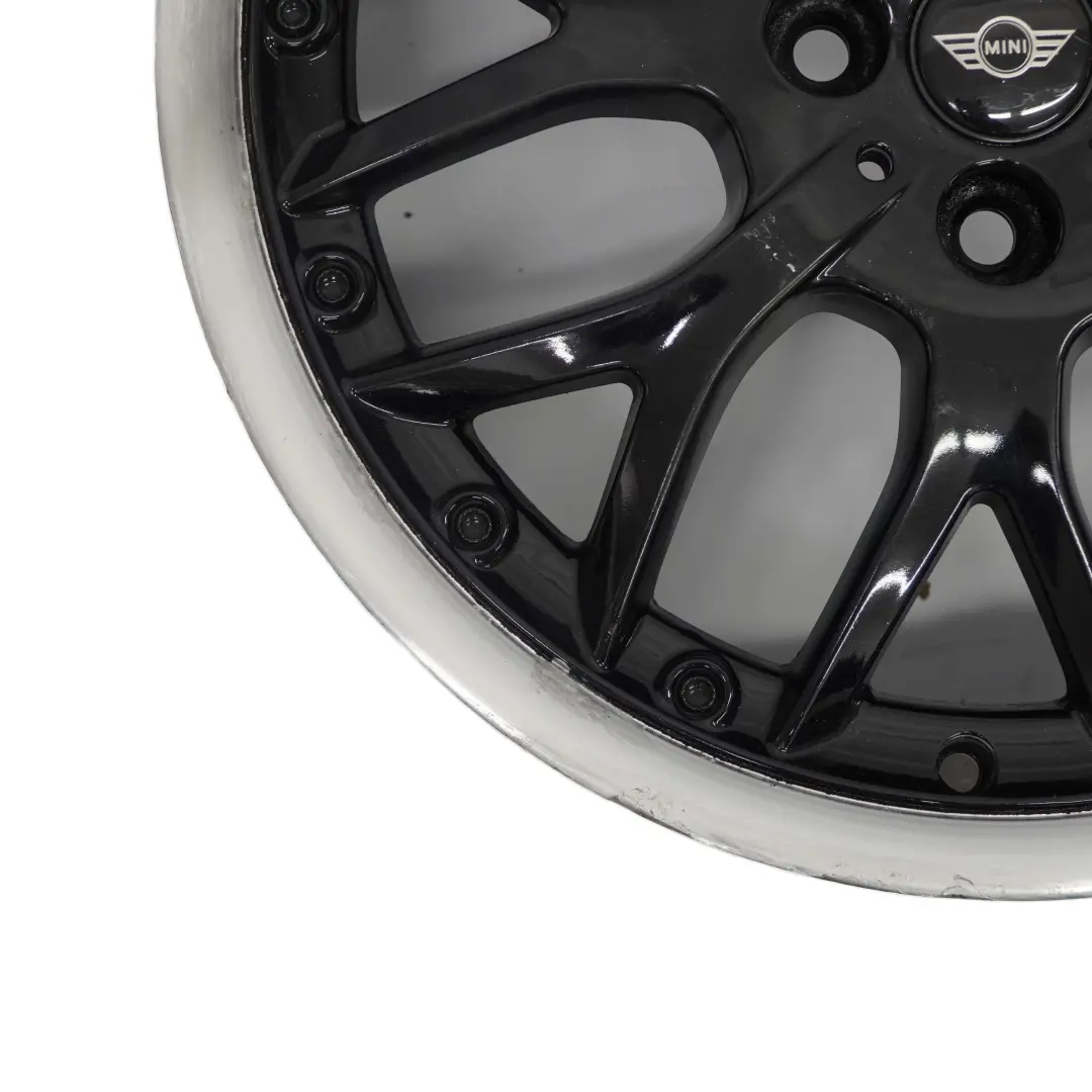 Alloy Rim 17" 7J ET:48 Cross Spoke to Mini Cooper One R50 R53 Black Wheel with Part number 6768580 Mini Cooper One R50 R53 Black Wheel Alloy Rim 17" 7J ET:48 Cross Spoke - SKU 6768580-1 - Part number 6768580