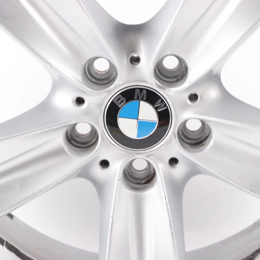 Front Wheel Alloy Rim 18" Star Spoke 189 8J ET:34 to BMW E90 E91 E92 Silver with Part number 6768858 BMW E90 E91 E92 Silver Front Wheel Alloy Rim 18" Star Spoke 189 8J ET:34 - SKU 6768858-5 - Part number 6768858