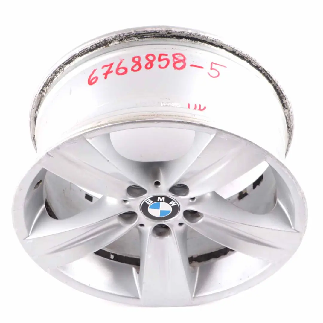 Front Wheel Alloy Rim 18" Star Spoke 189 8J ET:34 to BMW E90 E91 E92 Silver with Part number 6768858 BMW E90 E91 E92 Silver Front Wheel Alloy Rim 18" Star Spoke 189 8J ET:34 - SKU 6768858-5 - Part number 6768858