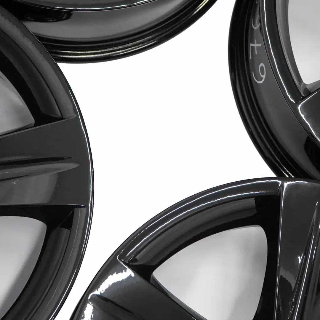 BMW E90 E91 Set completo 4x cerchi in lega nero 18" stelle razze 189 - SKU 6768858/6768859 - Numero di parte 6768858/6768859