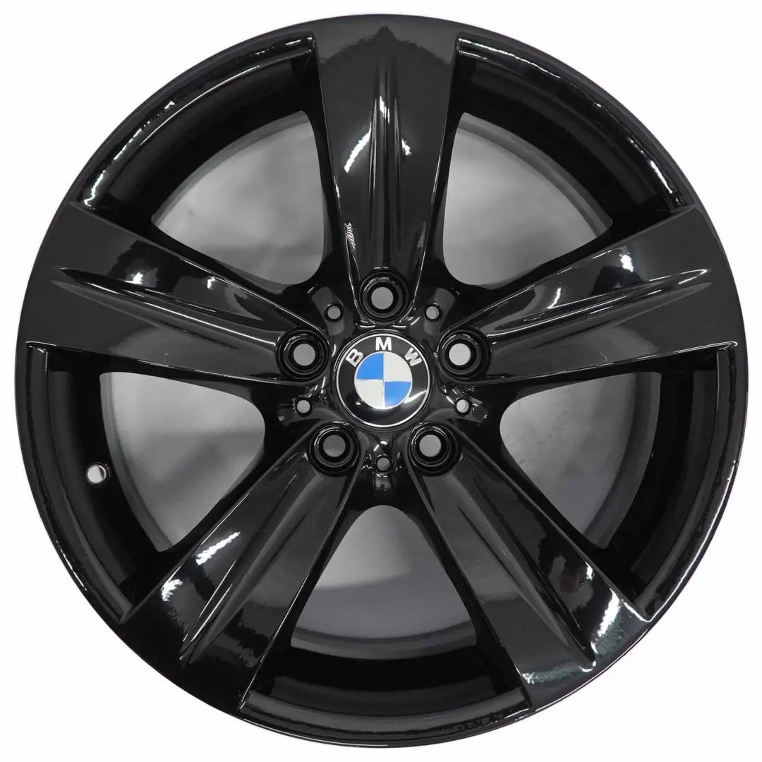 BMW E90 E91 Juego Completo 4x Llanta de Aleación Negro 18" Star Spoke 189 - SKU 6768858/6768859 - Número de pieza 6768858/6768859