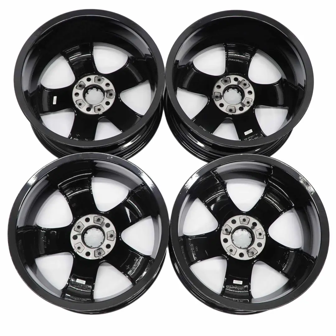 BMW E90 E91 Juego Completo 4x Llanta de Aleación Negro 18" Star Spoke 189 - SKU 6768858/6768859 - Número de pieza 6768858/6768859