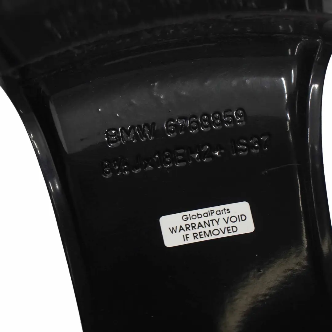 BMW E90 E92 Cerchio Lega Posteriore Nero 18" Stella Raggi 189 8,5J ET:37 - SKU 6768859-4 - Numero di parte 6768859