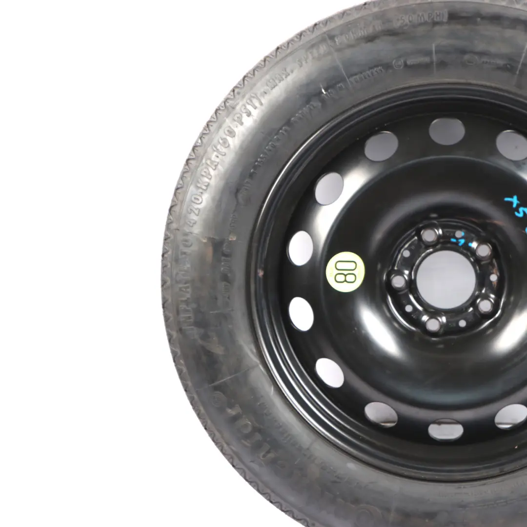 Spare Wheel Compact Steel Black Tyre 155/90 18" 5J ET:14 to BMW X5 E70 with Part number 6768861 BMW X5 E70 Spare Wheel Compact Steel Black Tyre 155/90 18" 5J ET:14 - SKU 6768861-1 - Part number 6768861