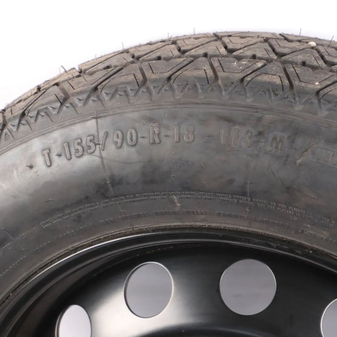 Spare Wheel Compact Steel Black Tyre 155/90 18" 5J ET:14 to BMW X5 E70 with Part number 6768861 BMW X5 E70 Spare Wheel Compact Steel Black Tyre 155/90 18" 5J ET:14 - SKU 6768861-1 - Part number 6768861