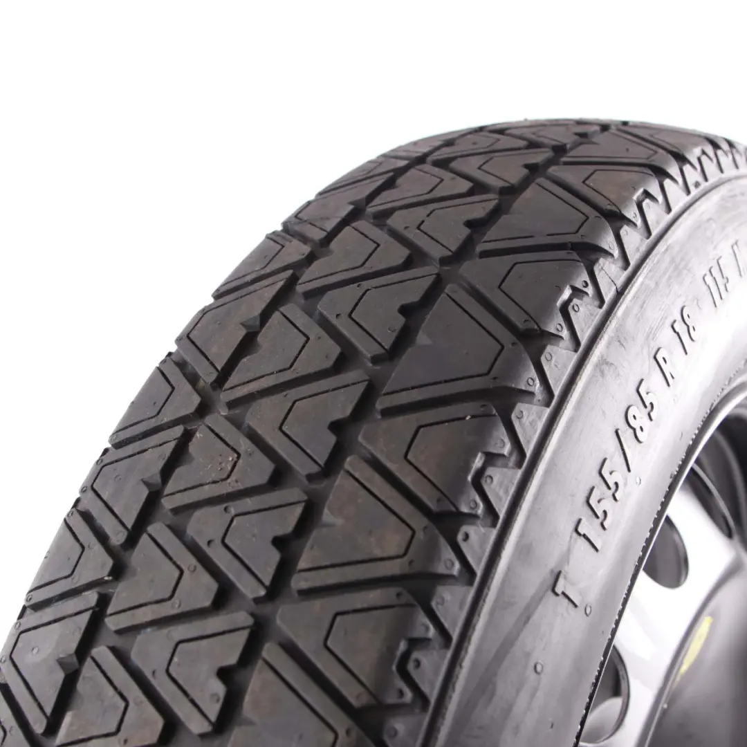 Ersatzrad Kompaktstahl Schwarz Reifen 155/85 18" 5J ET:14 für BMW X5 E70 mit Teilenummer 6768861 BMW X5 E70 Ersatzrad Kompaktstahl Schwarz Reifen 155/85 18" 5J ET:14 - SKU 6768861 - Teilenummer 6768861