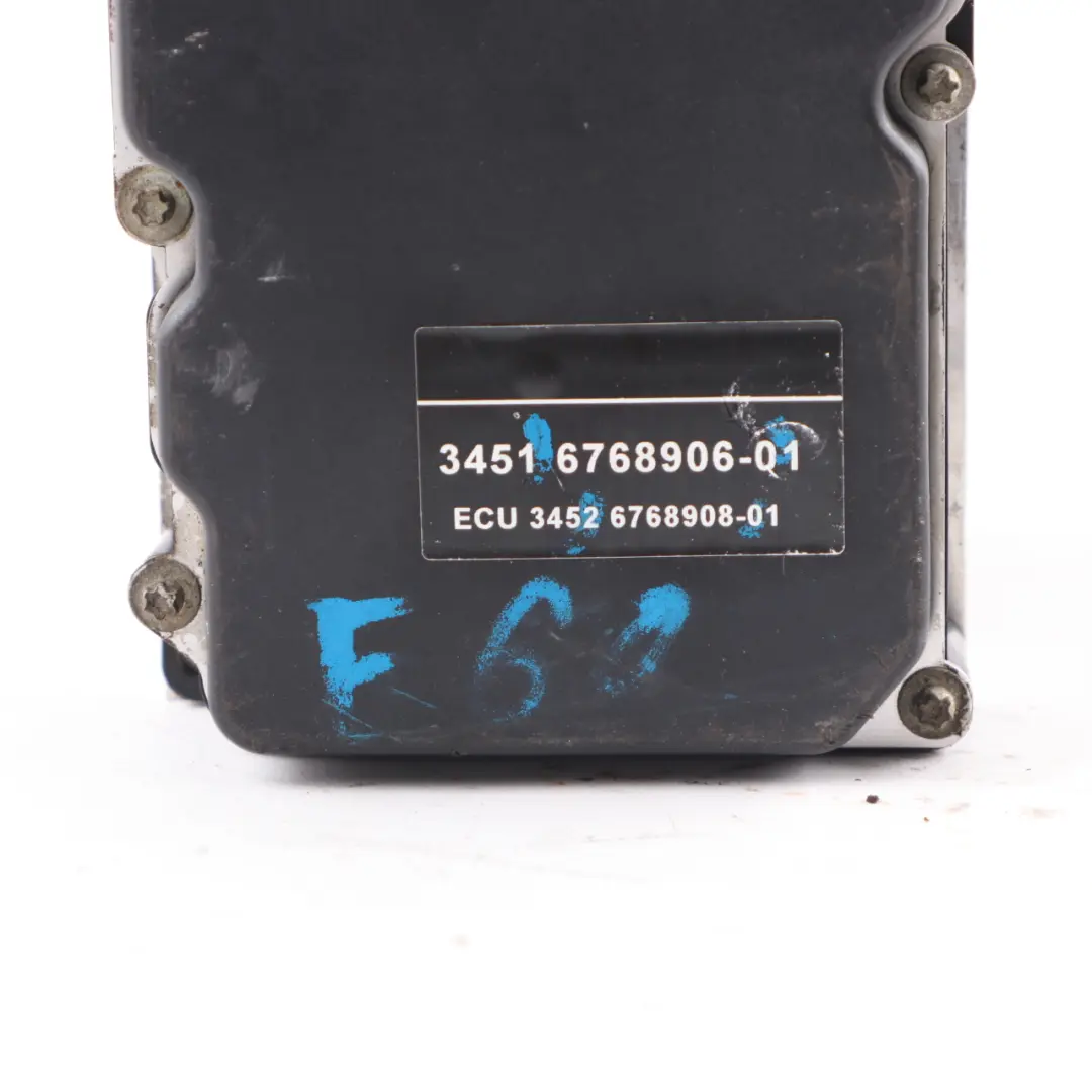DSC ABS Unidad De Frenado Hidraulico Bomba 6768908 para BMW E60 E61 E63 con número de pieza 6769706 BMW E60 E61 E63 DSC ABS Unidad De Frenado Hidraulico Bomba 6768908 - SKU 6768906 - Número de pieza 6769706