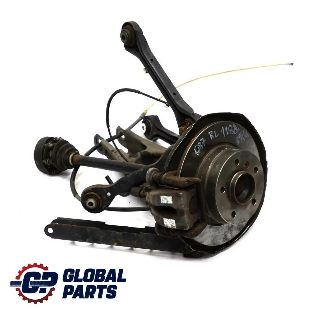 M47N2 trasera izquierda Pierna Suspension Eje Freno Disco Hub para BMW E87 118d con número de pieza 6768917 BMW E87 118d M47N2 trasera izquierda Pierna Suspension Eje Freno Disco Hub - SKU 6768917-1 - Número de pieza 6768917