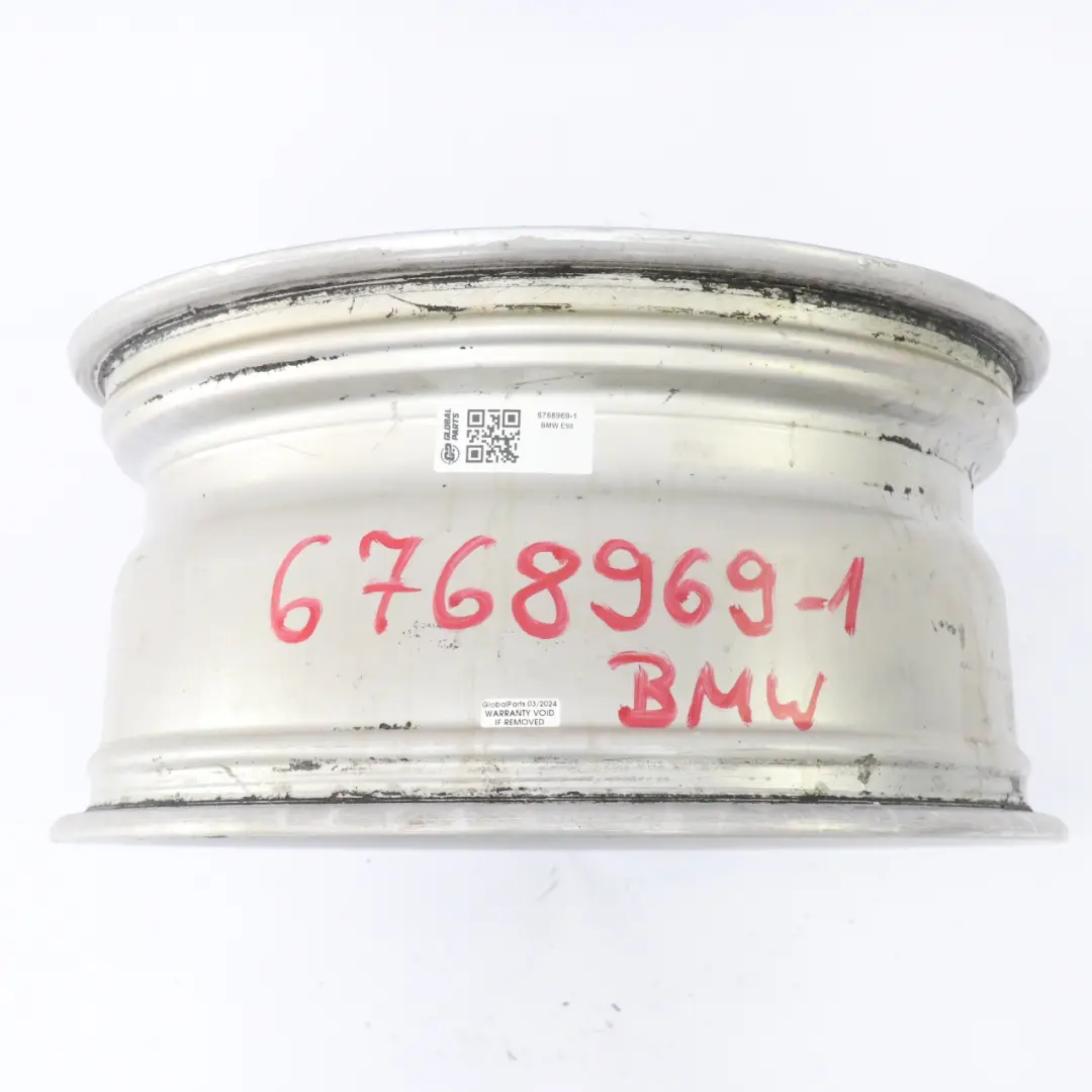 BMW E90 E91 Silver Alloy Wheel Rim 17" ET:34 8J Spider Spoke 187 - SKU 6768969-1 - Part number 6768969