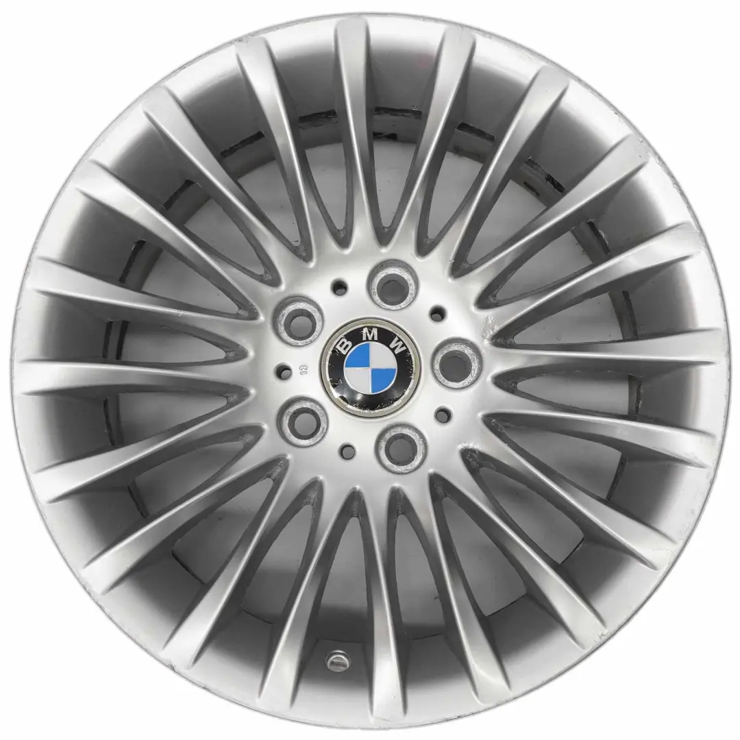 BMW E90 E91 Silver Alloy Wheel Rim 17" ET:34 8J Spider Spoke 187 - SKU 6768969-4 - Part number 6768969