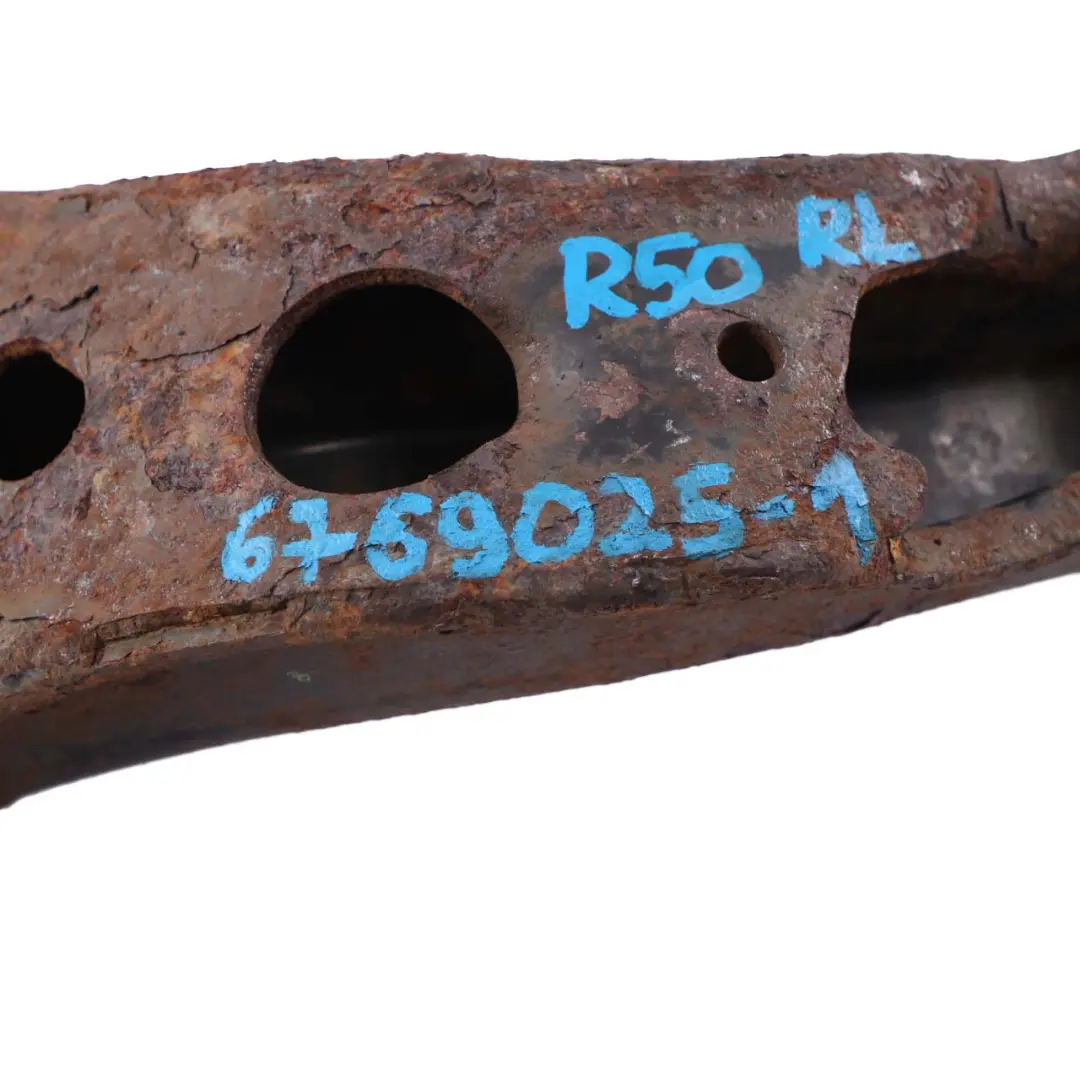 Asse posteriore sinistro braccio oscillante per Mini Cooper One R50 R52 R53 W10 W11 con numero di parte 6769025 Mini Cooper One R50 R52 R53 W10 W11 Asse posteriore sinistro braccio oscillante - SKU 6769025-2 - Numero di parte 6769025