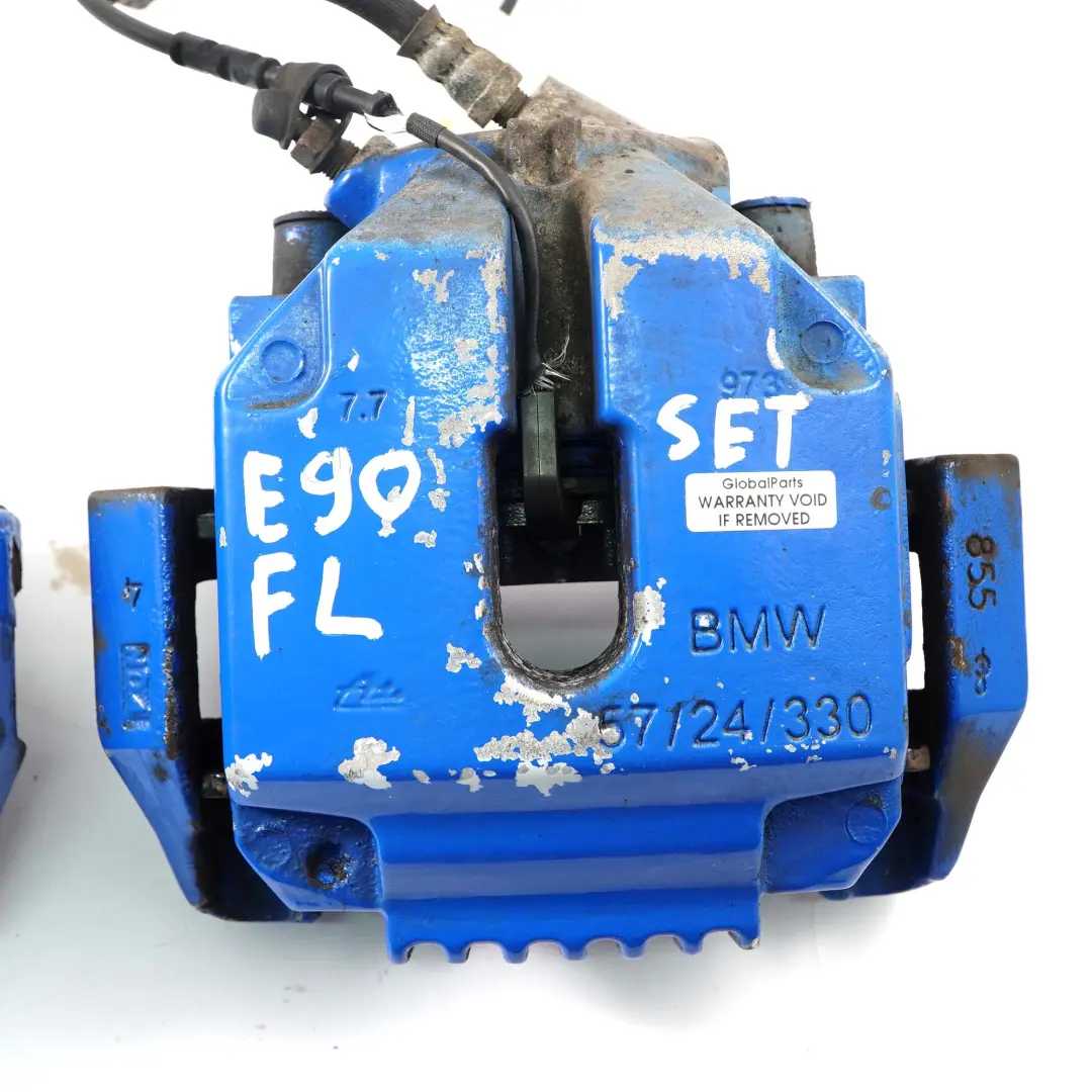 BMW E90 E92 Brake Caliper Front Left Right N/O/S Carrier Housing Set 57/24/330 - SKU 6769093/6769094 - Part number 6769093