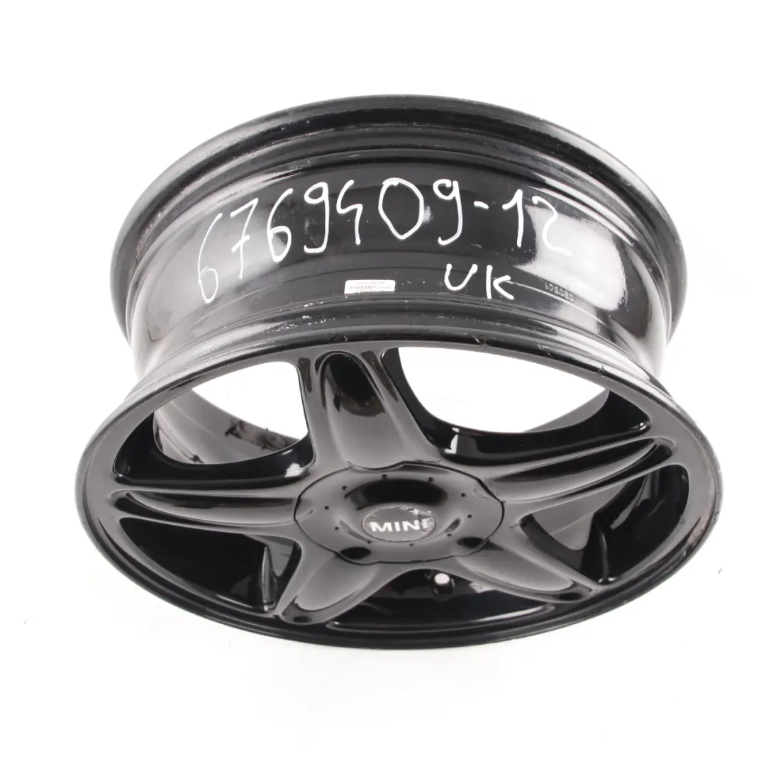 Alloy Rim 16" ET:48 6,5J 5-Star Blaster 103 to Mini Cooper R50 R55 R56 Black Wheel with Part number 6769409 Mini Cooper R50 R55 R56 Black Wheel Alloy Rim 16" ET:48 6,5J 5-Star Blaster 103 - SKU 6769409-12 - Part number 6769409