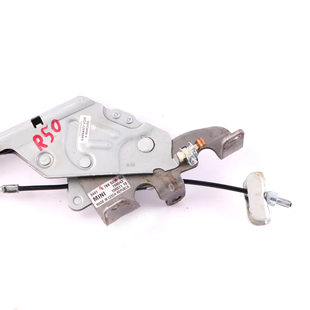 Meccanismo del freno a mano a leva per Mini Cooper One R50 R52 R55 R56 R57 R58 R59 con numero di parte 6774814 Mini Cooper One R50 R52 R55 R56 R57 R58 R59 Meccanismo del freno a mano a leva - SKU 6769533 - Numero di parte 6774814