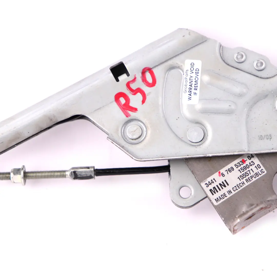 Mini Cooper One R50 R52 R55 R56 R57 R58 R59 Meccanismo del freno a mano a leva - SKU 6769533 - Numero di parte 6774814
