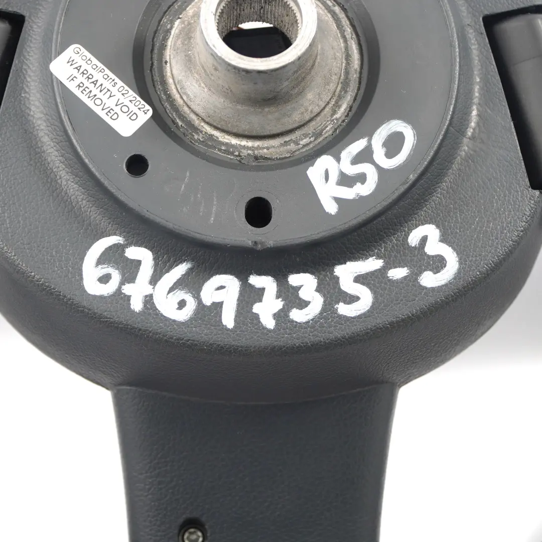 NUOVO Volante Sportivo in Pelle Nera Steptronic Multifunzione per Mini R50 R53 con numero di parte 6769735 Mini R50 R53 NUOVO Volante Sportivo in Pelle Nera Steptronic Multifunzione - SKU 6769735-3 - Numero di parte 6769735