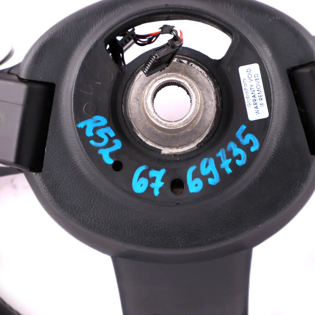 Leather 3 Spoke Steering Wheel Steptronic Multifunction to Mini R50 R52 R53 Sport with Part number 6769735 Mini R50 R52 R53 Sport Leather 3 Spoke Steering Wheel Steptronic Multifunction - SKU 6769735 - Part number 6769735