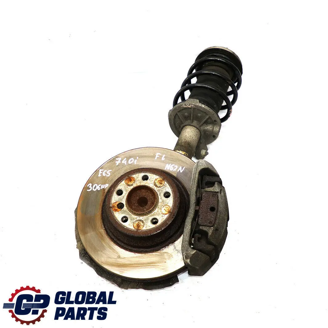 740i N62N Frente Izquierda Spring Strut Suspension Pierna Freno para BMW E65 con número de pieza 6770165 BMW E65 740i N62N Frente Izquierda Spring Strut Suspension Pierna Freno - SKU 6770165 - Número de pieza 6770165