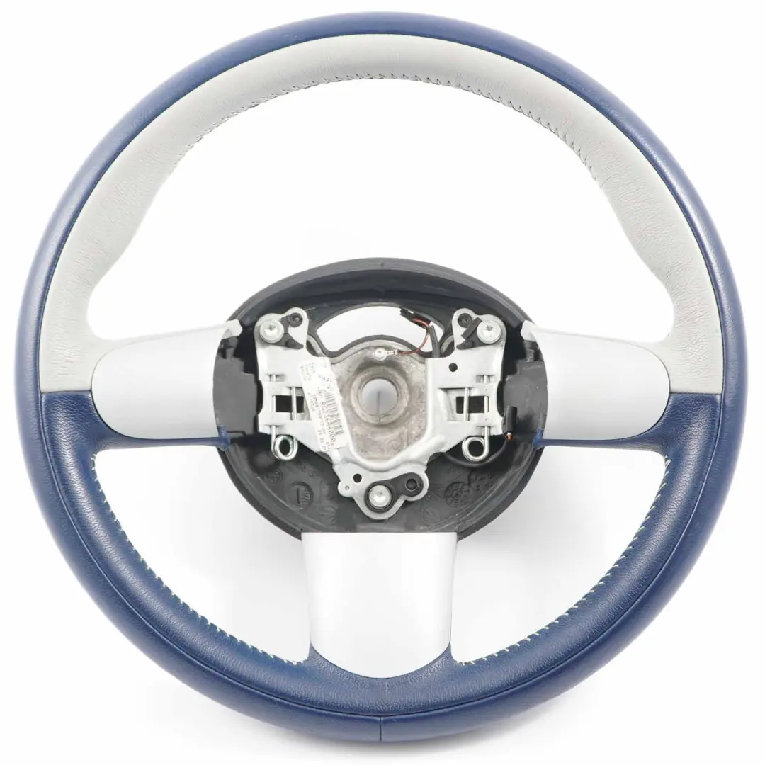 Kierownica Sport Niebieska Skóra do Mini R50 R53 o numerze 6770328 Mini R50 R53 Kierownica Sport Niebieska Skóra - SKU 6770328 - Numer Części 6770328