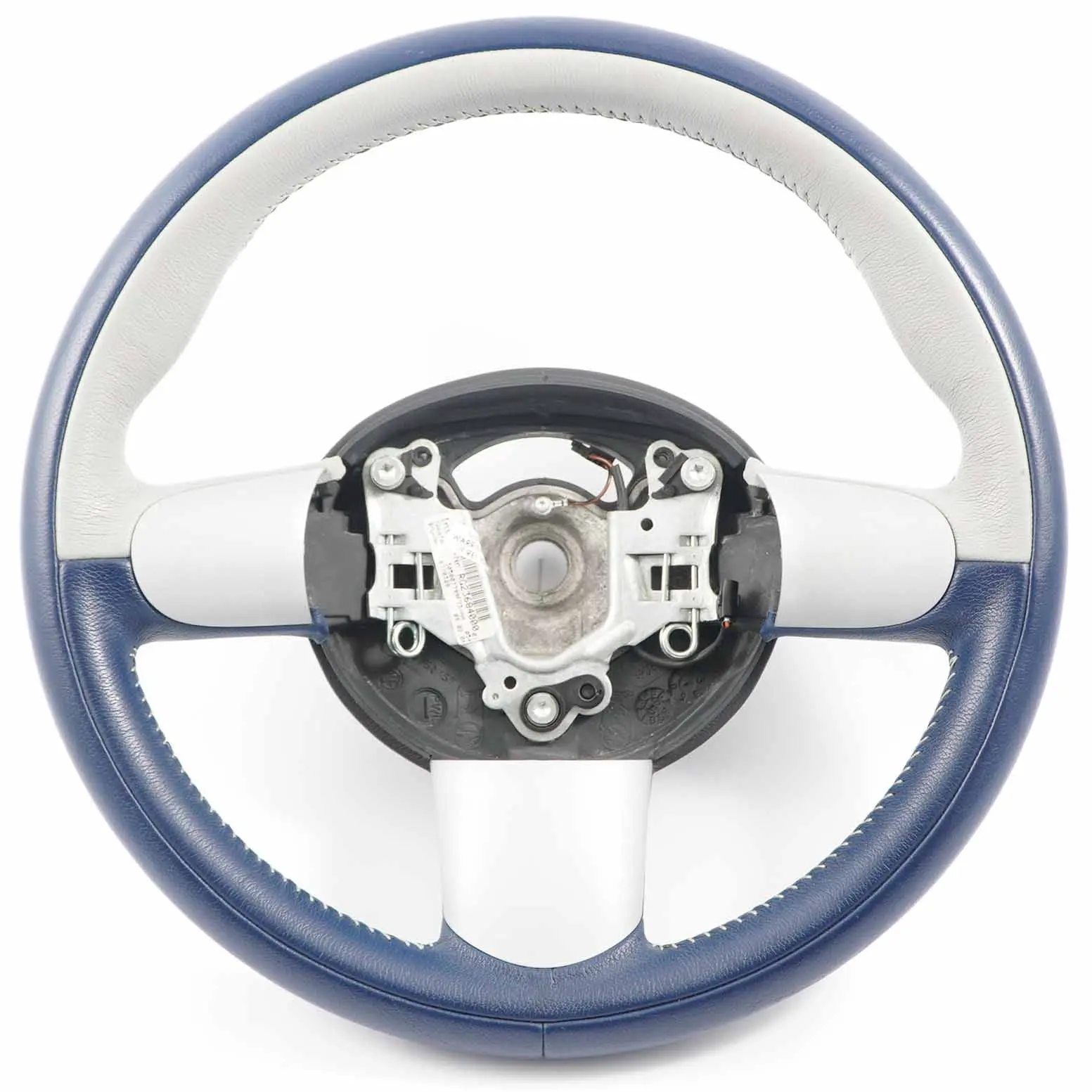 Volante sportivo Mini Cooper R50 R52 R53 Blu / Grigio Pelle 6770328
