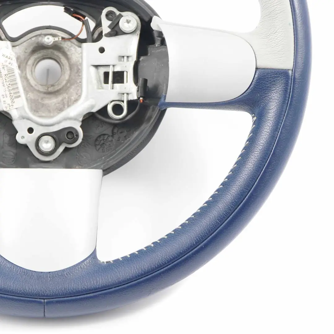 deportivo Mini Cooper R50 R52 R53 Azul / Gris Cuero para Volante con número de pieza 6770328 Volante deportivo Mini Cooper R50 R52 R53 Azul / Gris Cuero - SKU 6770328 - Número de pieza 6770328