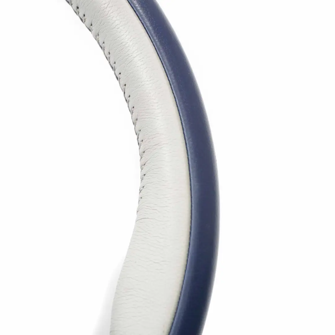 sportivo Mini Cooper R50 R52 R53 Blu / Grigio Pelle per Volante con numero di parte 6770328 Volante sportivo Mini Cooper R50 R52 R53 Blu / Grigio Pelle - SKU 6770328 - Numero di parte 6770328