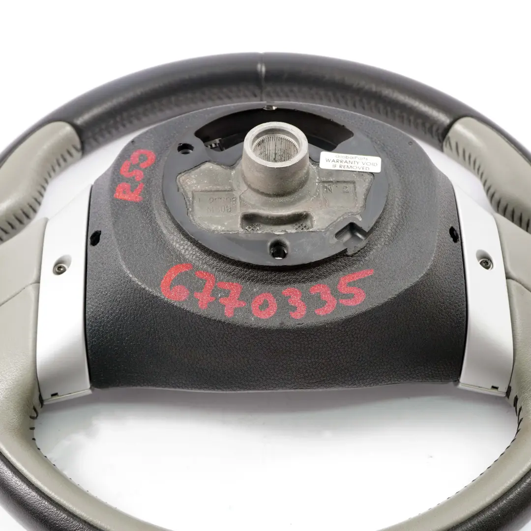 Mini Cooper One R50 R53 Cooper Lenkrad Leder 2 Speichen Schwarz Black / Grau - SKU 6770335 - Teilenummer 6770335