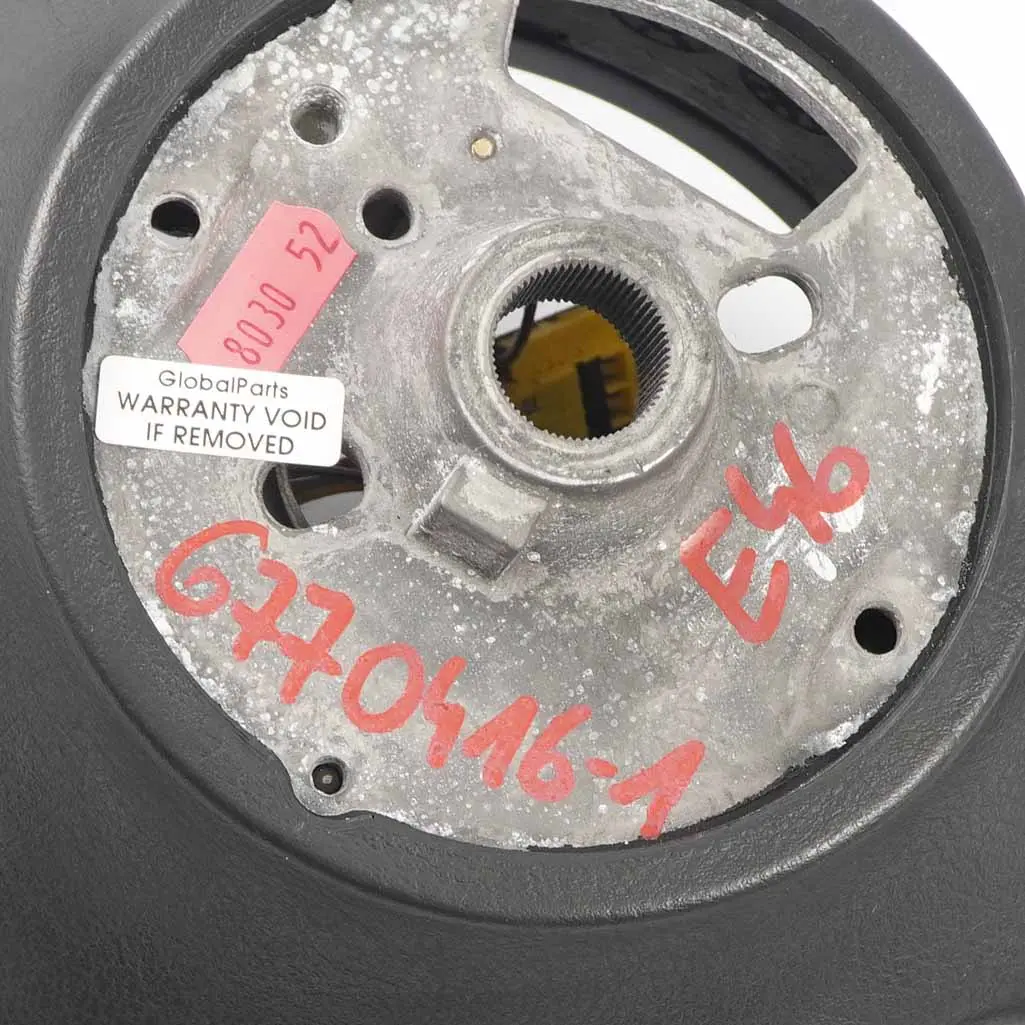 Leather Sport Steering Wheel 3 Spoke M-tricoloured Threads to BMW E46 NEW Black with Part number 6770416 BMW E46 NEW Black Leather Sport Steering Wheel 3 Spoke M-tricoloured Threads - SKU 6770416-1 - Part number 6770416